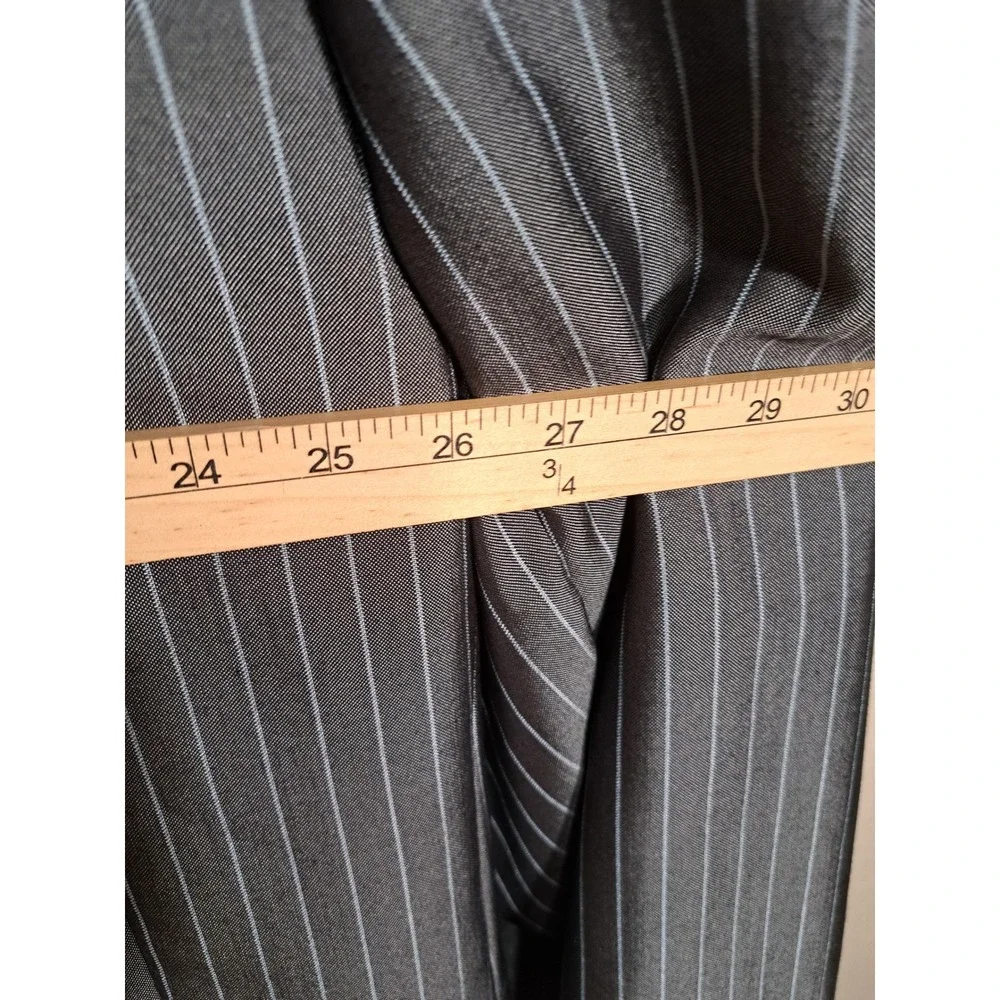 Vittorio St. Angelo Mens Grey Pinstripe 4 Button Suit Jacket Blazer Size 54R